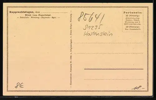 AK Rupprechtstegen i. Pegnitztal, Stadtpanorama