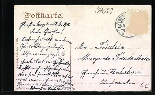 AK Bischofsheim v. d. Rhön, Teilansicht