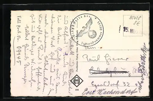 AK Hof /Saale, Teilansicht mit Kirche