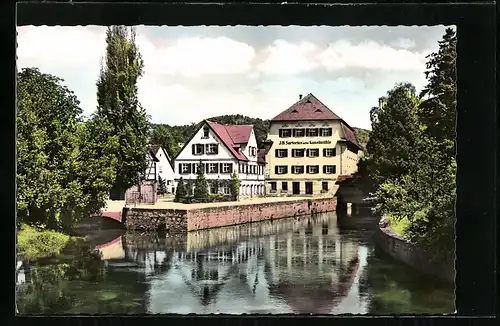 AK Hersbruck /Frankenalb, J. B. Sartoius`scher Kunstmühle an der Pegnitz