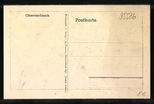 AK Oberviechtach, Ortsansicht aus der Vogelschau