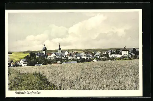 AK Hollfeld /Oberfranken, Teilansicht mit Kirche