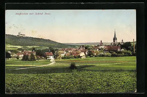 AK Staffelstein, Teilansicht mit Schloss Banz