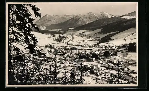 AK Spital am Semmering, Ortsansicht im Schnee