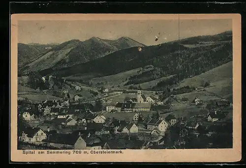 AK Spital am Semmering, Ortsansicht bei Tageslicht