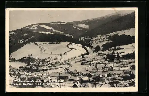 AK Spital am Semmering, Ortsansicht im Winter
