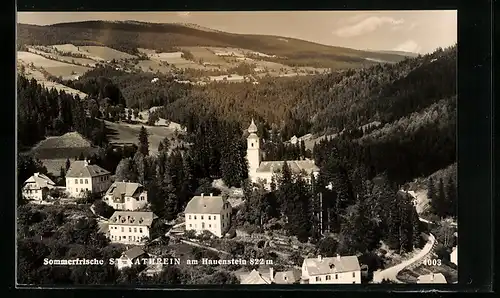 AK St. Kathrein am Hauenstein, Ortsansicht mit Kirche