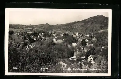 AK Bad Gleichenberg, Ortsansicht mit Schloss