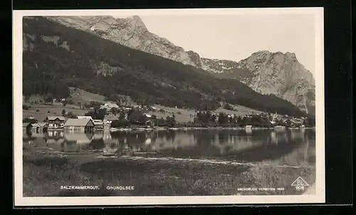 AK Grundlsee in Salzkammergut, Ortsansicht bei Tag