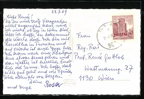 AK Gross Veitsch, Alpengasthof Hubertushof auf der Sollerhöhe