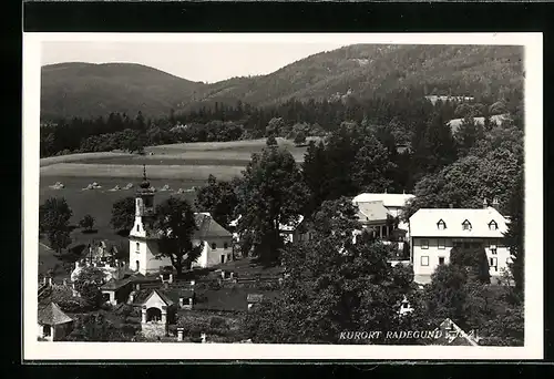 AK Radegund, Ortsansicht mit Kirche