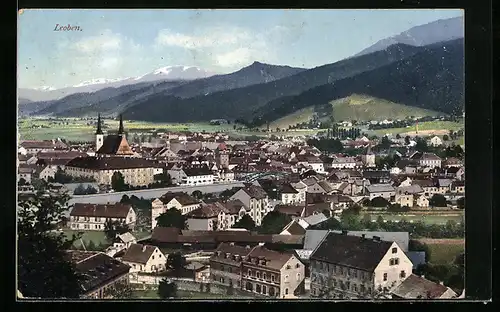 AK Leoben, Blick über die Dächer des Ortes