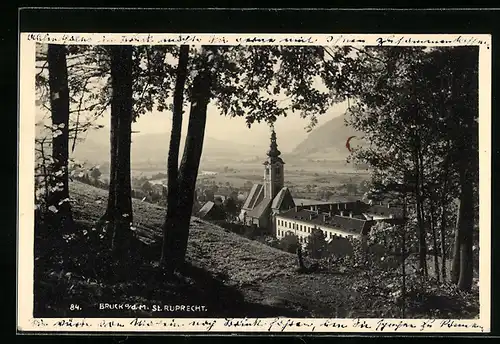 AK Bruck a. d. Mur, Blick auf St. Ruprecht