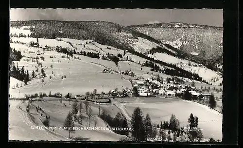 AK Fischbach, Totalansicht im Schnee