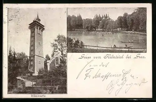 AK Graz, Hilmteich mit Hilmwarte