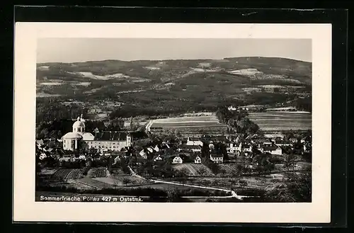 AK Pöllau, Totalansicht mit Kirche