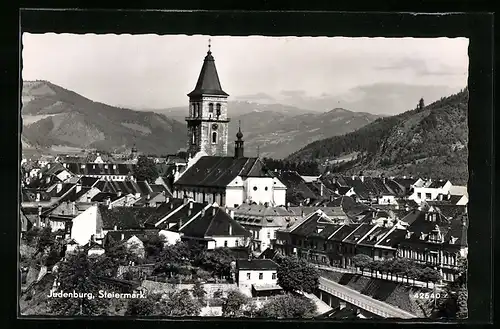 AK Judenburg, Ortsansicht mit Kirche