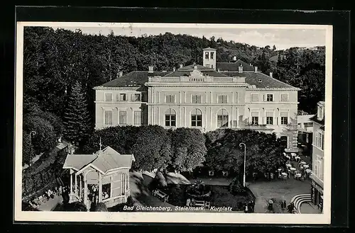 AK Gleichenberg, Kurplatz mit Kurhaus