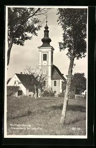 AK Frauenberg bei Leibnitz, Wallfahrtskirche Frauenberg mit Umgebung