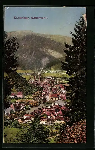 AK Kapfenberg, Gesamtansicht aus der Vogelschau