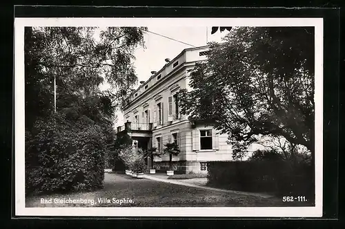 AK Bad Gleichenberg, Villa Sophie mit Garten