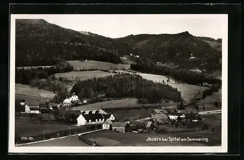 AK Jauern b. Spital a. Semmering, Ortsansicht aus der Vogelschau