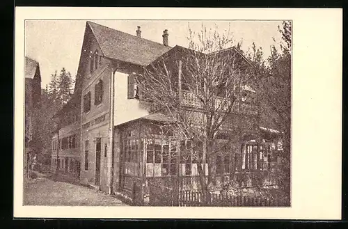 AK Bad Aussee, Erholungsheim von der Strasse aus