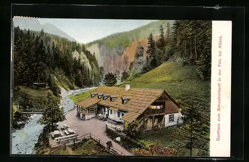 AK Aflenz, Gasthaus zum Schwabenbartl in der Fölz