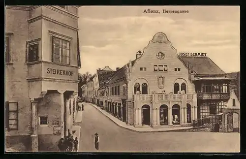 AK Aflenz, Partie an der Herrengasse