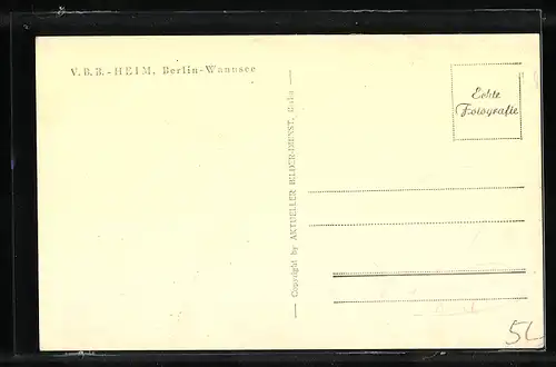 AK Berlin-Wannsee, V. B. B.-Heim