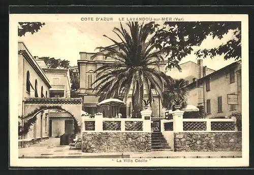 AK Le Lavandou-sur-Mer, la Villa Cécile
