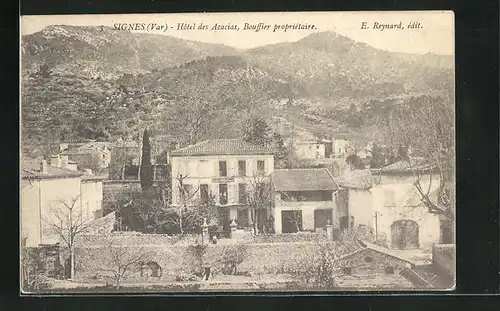 AK Signes, Hotel des Acacias, Bouffier proprietaire