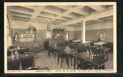 AK Bandol-s-Mer, Hotel de la Jetee, Un coin de la Salle A Manger