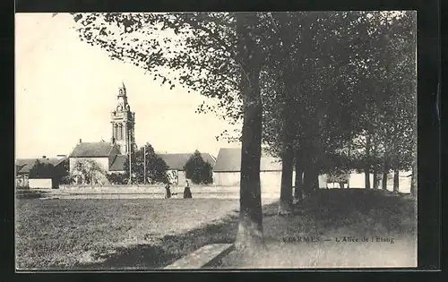 AK Viarmes, L`Allee de l`Etang