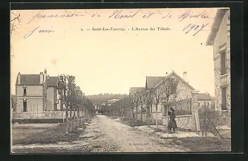 AK Saint-Leu-Taverny, L`Avenue des Tilleuls