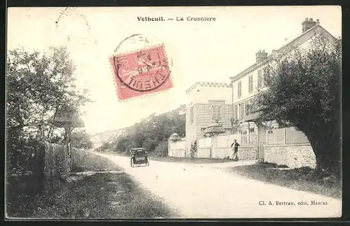 AK Vetheuil, La Crosnière, Strassenpartie