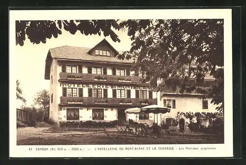 AK Cordon, L`Hotellerie du Mont-Blanc et la Terrasse