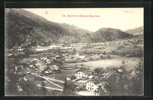 AK Servoz, panoramique, l'Eglise