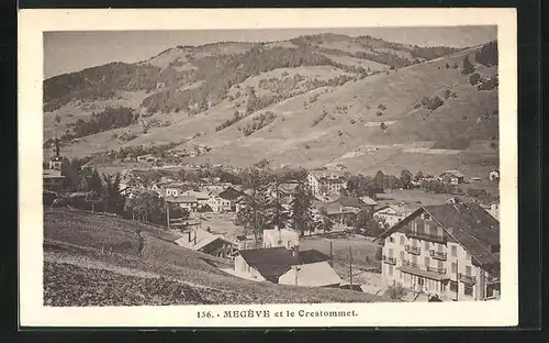 AK Megève, vue generale et le Crestommet