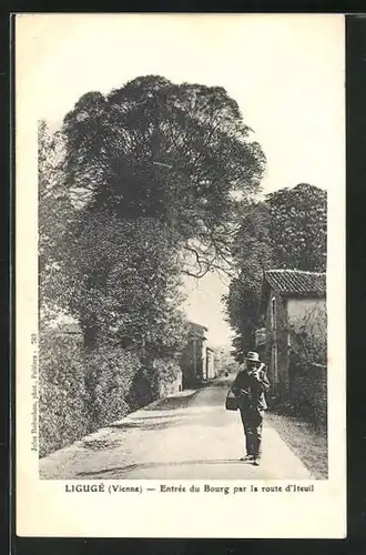 AK Ligugé, Entrée du Bourg par la route d'Iteuil