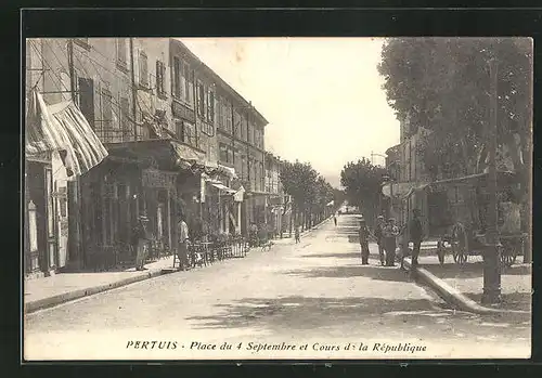 AK Pertuis, Place du 4 Septembre et Cours de la République