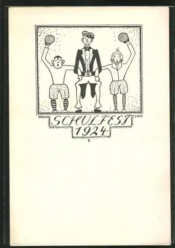 AK Schulfest 1924, Kinder