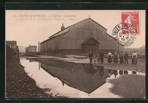 AK Petit-Quevilly, L`Eglise en planche, Provisorische Kirche