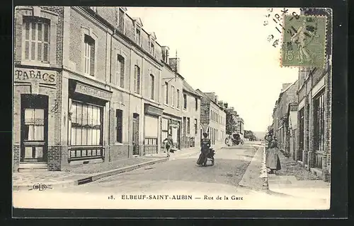 AK Elbeuf-Saint-Aubin, Rue de la Gare