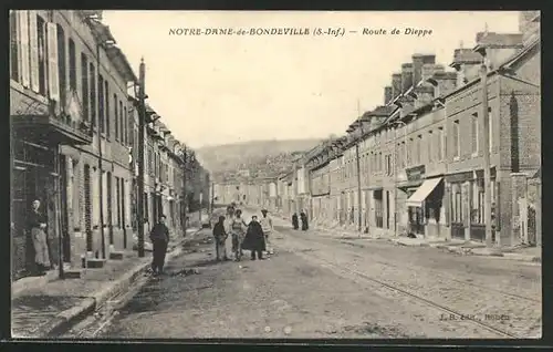 AK Notre-Dame-de-Bondeville, Route de Dieppe