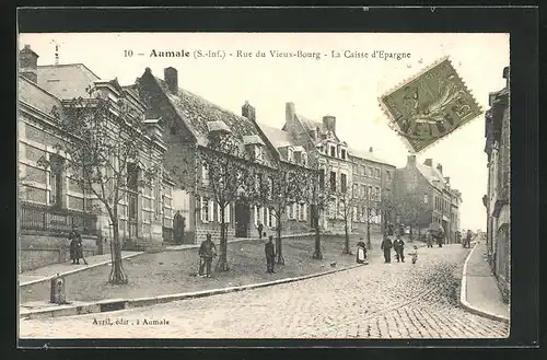 AK Aumale, Rue du Vieux-Bourg, La Caisse d`Epargne