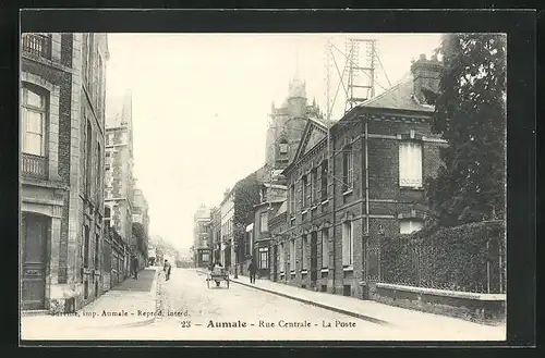 AK Aumale, Rue Centrale, La Poste