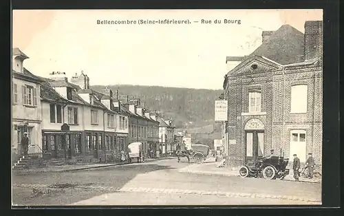 AK Bellencombre, Rue du Bourg, Strassenpartie