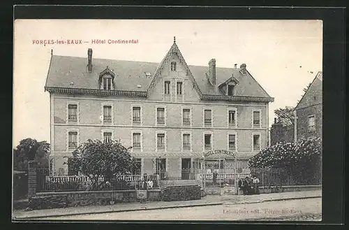 AK Forges-les-Eaux, Ansicht vom Hotel Continental