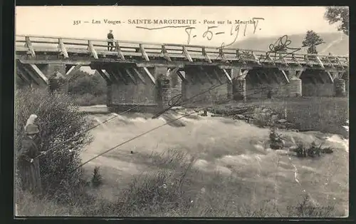 AK Sainte-Marguerite, Pont sur la Meurthe